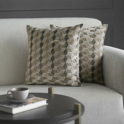 Geometric Velvet Pillow Cover