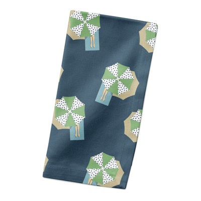 Serviette rectangulaire en coton sergé