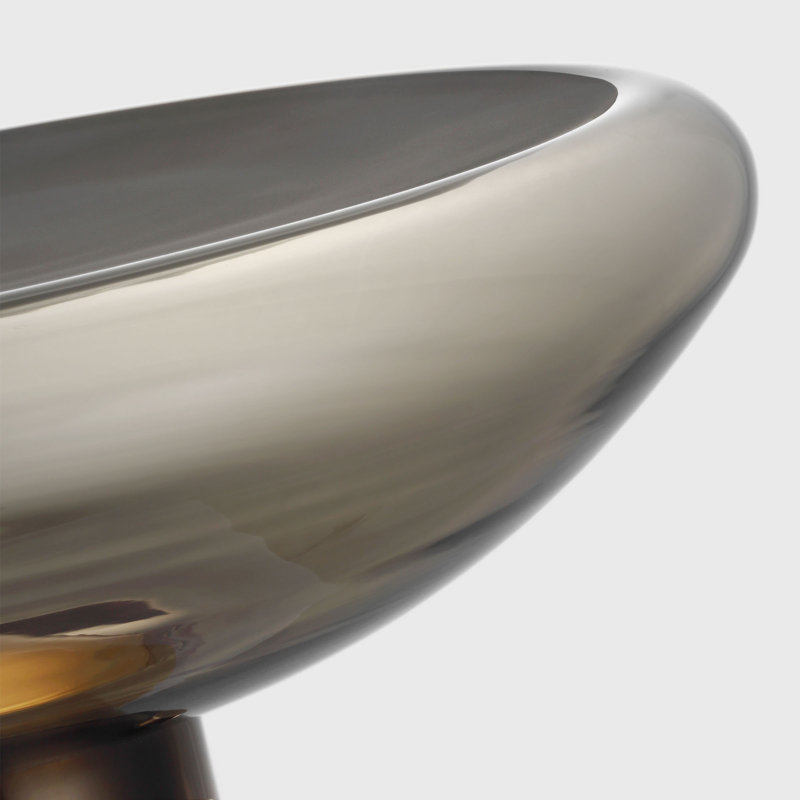 Morgan LED Table Lamp, Smoke, Hand-Rubbed Antique Brass