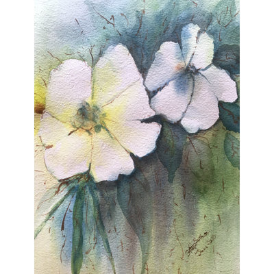 Fleur blanche | Peinture à l'aquarelle | Par Amit Suthar