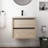 Kohlten 24" Wall-Mounted Single Bathroom Vanity Set, Floating Bathroom Vanity with 2 Drawers, Ceramic Basin Sink Top-86773706