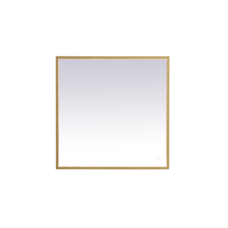Miroir Piche, Laiton, 30 po x 30 po