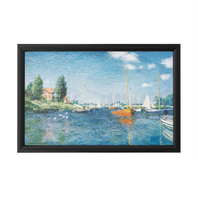" Red Boats At Argenteuil " by Claude Monet