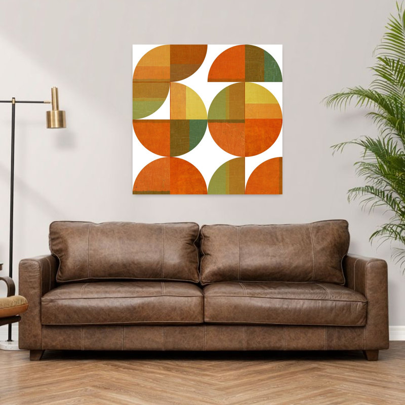 Four Suns Quartered, art abstrait contemporain, H 36 po x l 36 po