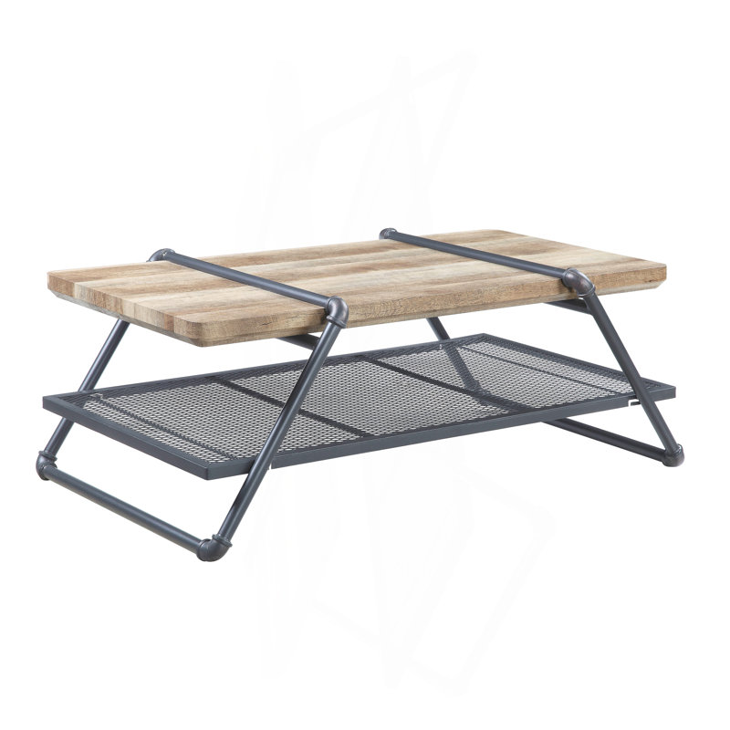 Table basse chêne et gris sable