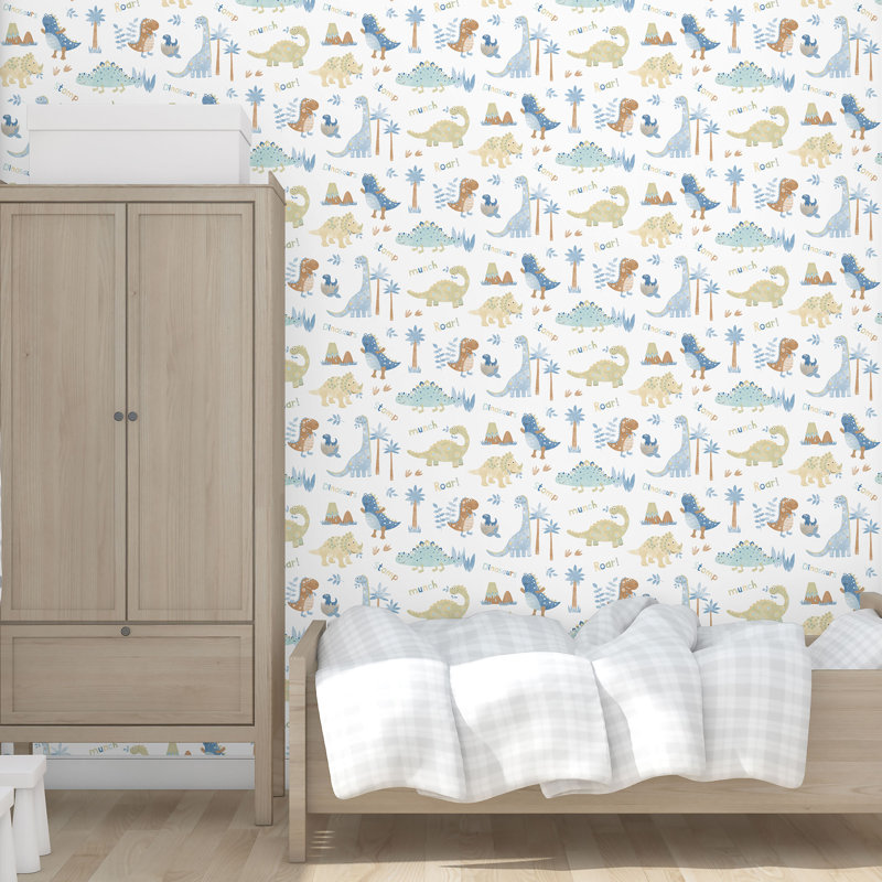 Paramore 10m x 53cm Matte Paste the Wall Wallpaper Roll, Blue/Beige