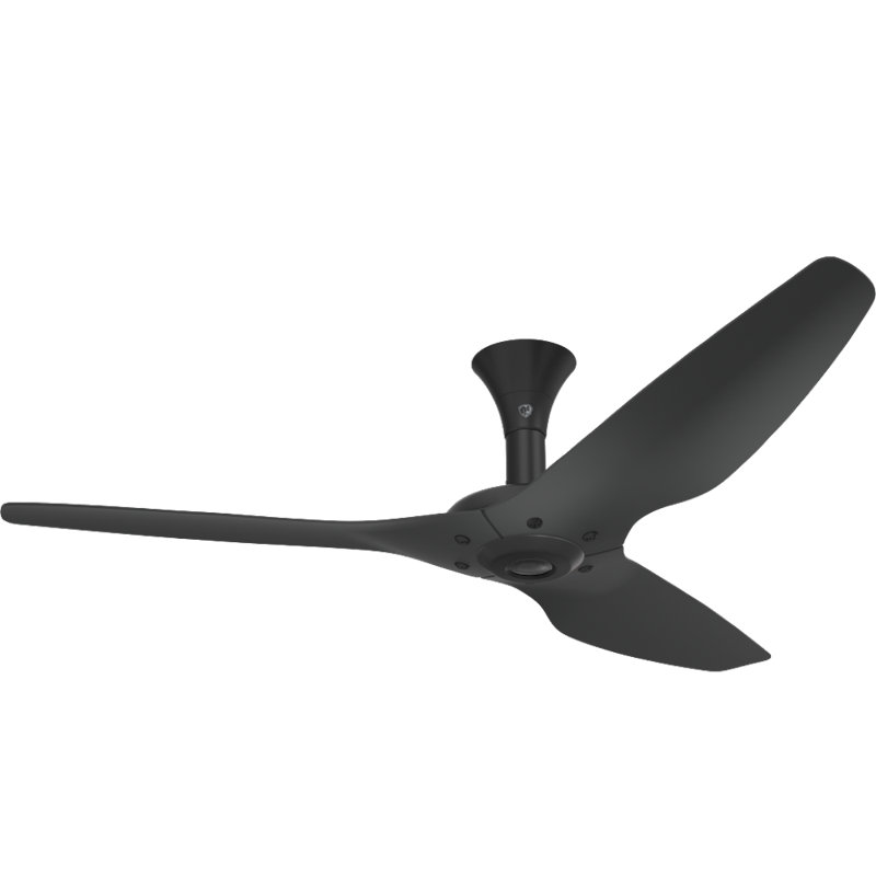 Haiku Smart Flush Mount Ceiling Fan, Black, 60 inches
