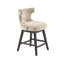 Tabouret pivotant - Revêtement beige, tissu de comptoir P 22 po x H 25,75 po, structure unie-624898662-624898663