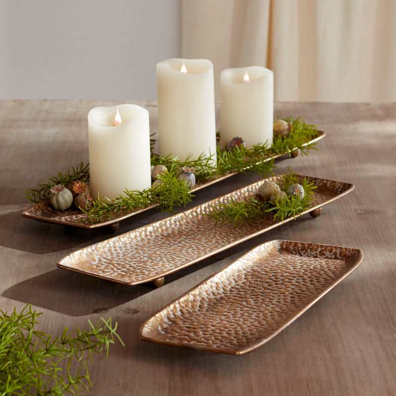 Ensemble de 3 plateaux pour repose-pieds Haisley