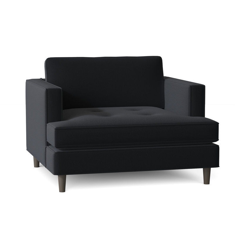 Upholstered Armchair, Bella Lagoon Performance Velvet