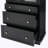 Modern Freestanding Tall Bathroom Cabinet with 2 Adjustable Shelves, 3 Drawers, Soft Close Glass Doors-118436592