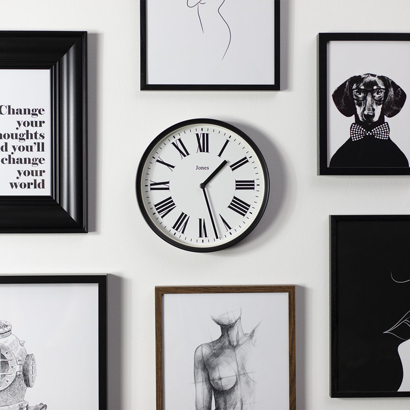 Heartbeat Acrylic Wall Clock, Black