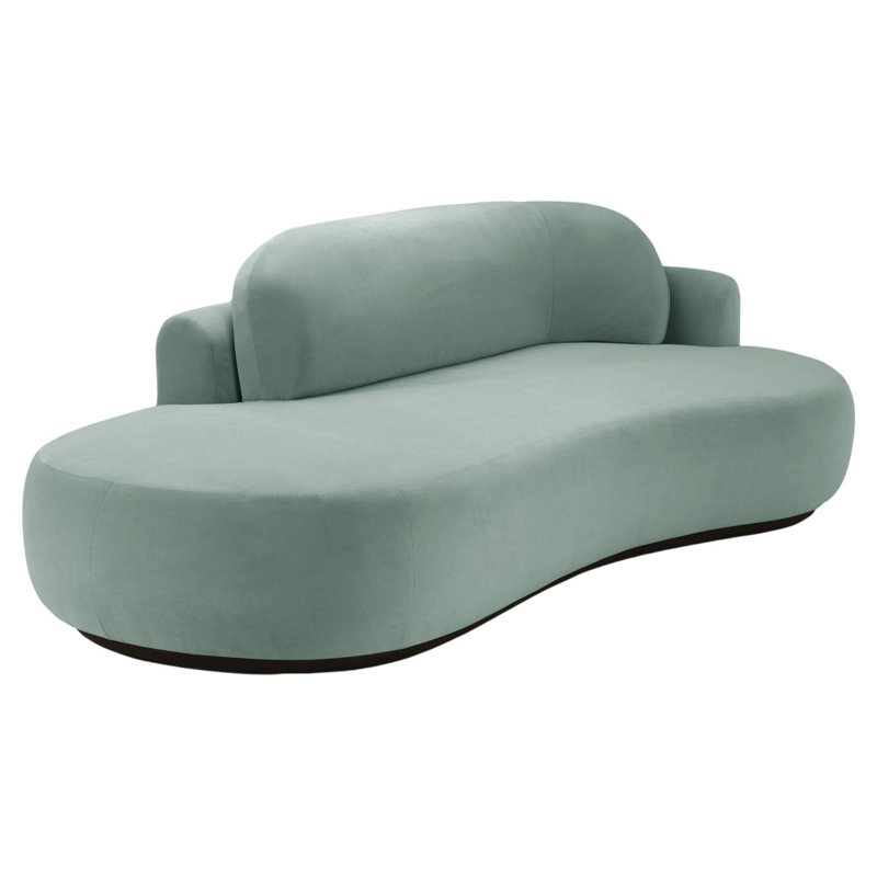 Naked Sofa, Green Velvet, Black