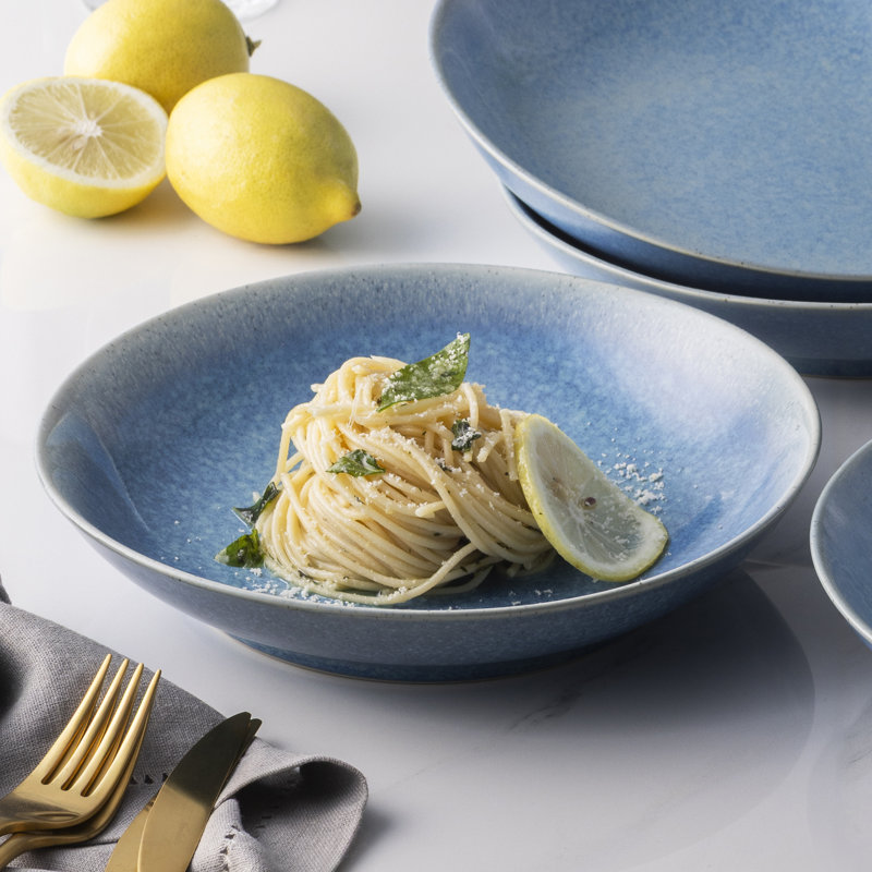 Ensemble de 4 bols à pâtes coupés Noritake Colorwave Azure, 9,25 po, 35 oz