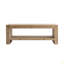 Table basse rectangulaire en bois massif et bois massif