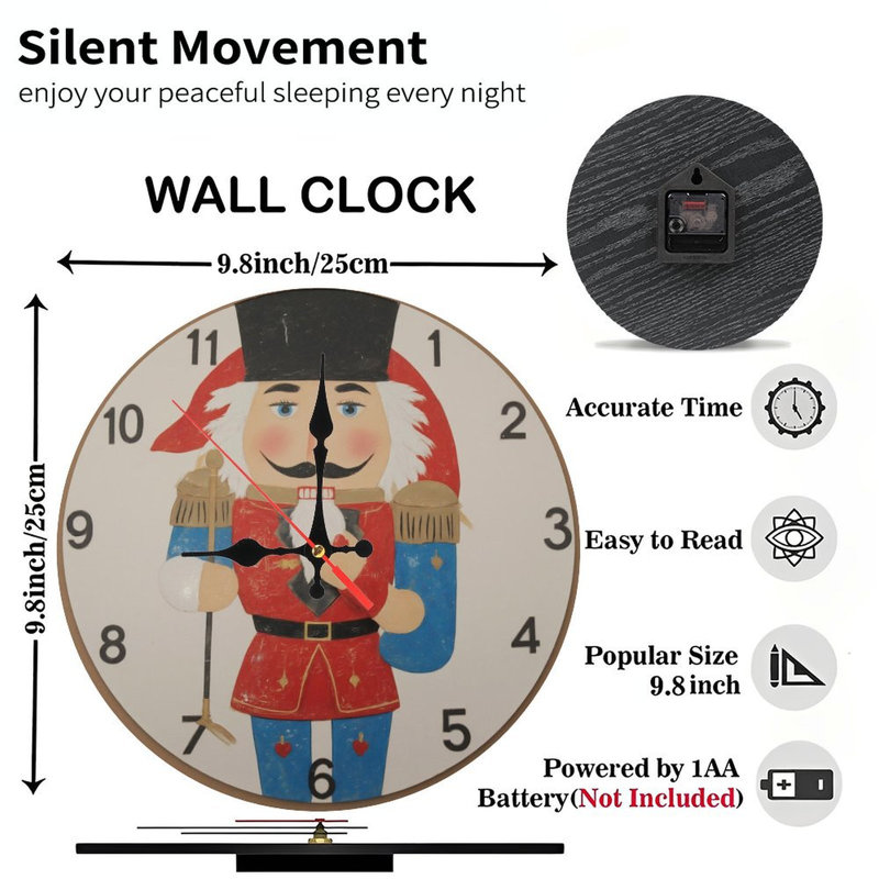 Casse-noisette-jouet-soldat-horloge-cadran