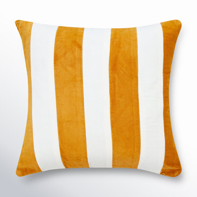 Striped Velvet Throw Pillow