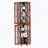 Corner Curio Cabinet With Four Adjustable Tempered Glass Shelves And Integrated Lighting System For Displaying Precious Items-1663428152
