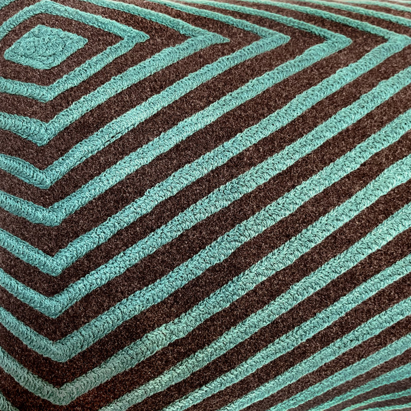 Embroidered Throw Pillow