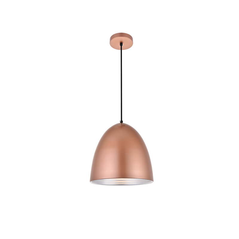 Beaudry 1 - Light Single Pendant, 12" H x 11.5" W x 11.5" D, Honey Gold