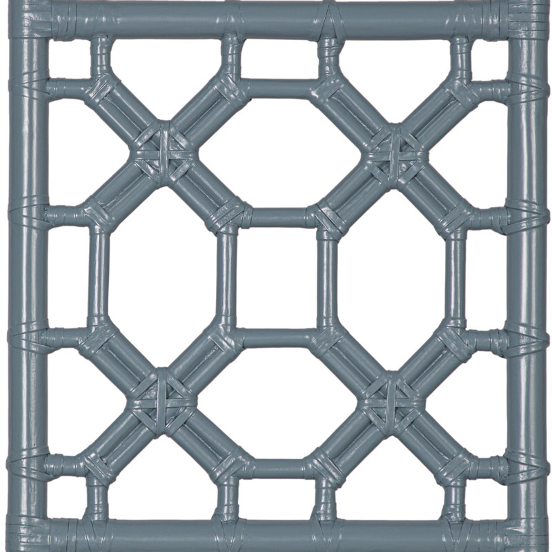 Lattice Back Standard Bed, White, Queen