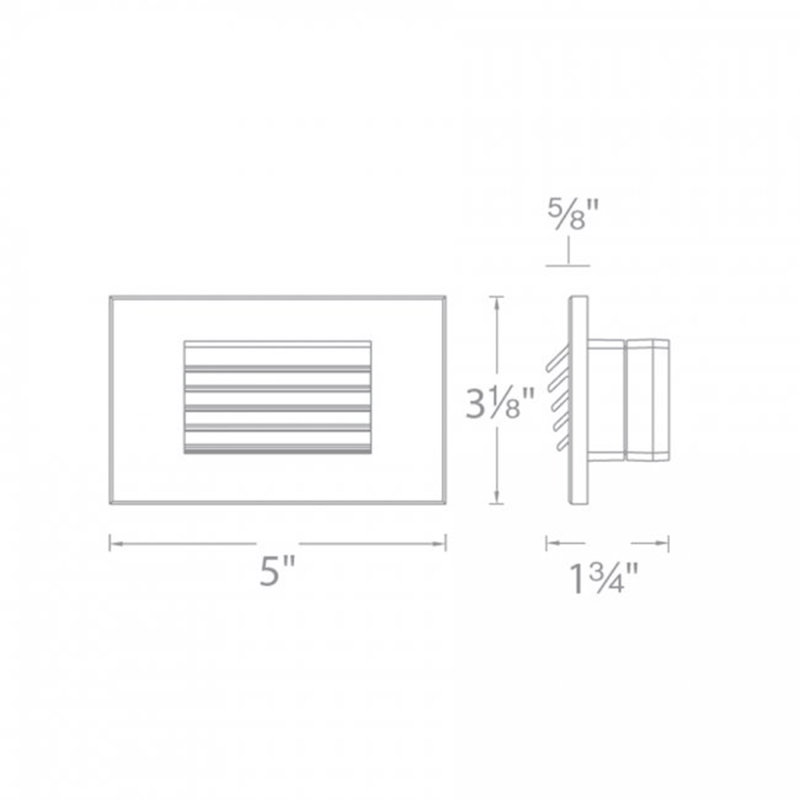 LED Recessed Light, Amber, Bronze