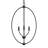 Jheni Three-Light Matte Black Foyer Pendant-127419984