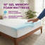 Matelas simple ferme de 10 pouces dans une boîte - Mousse à mémoire de forme gélifiée et mélange de mousse de polyuréthane pour un transfert de mouvement faible et un sommeil frais-1598645514