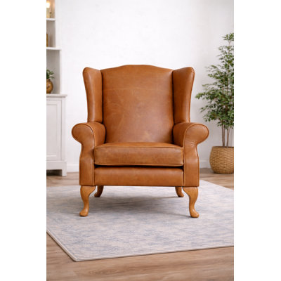 Upholstered Leather Armchair