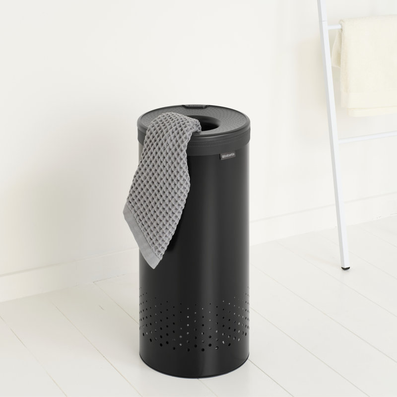 Panier à linge Brabantia, 9,2 gallons (35 L), Noir mat