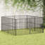Turnersville 100cm H Galvanised Steel Exercise Pen-1111072043