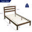 Structure de lit plateforme en bois massif de 12 pouces avec tête de lit, aucun sommier requis et assemblage facile-120380802-120380801