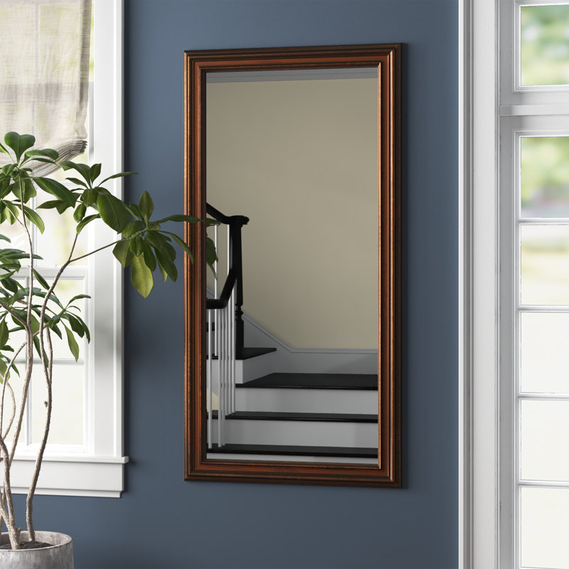 Kaliyah Solid Wood Rectangle Wall Mirror, 54.75" H x 33.75" W