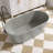 59'' Concrete Freestanding Solid Surface Outdoor Soaking Stone Bathtub Terrazzo-112324821