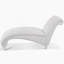Chaise longue sans accoudoirs touffetée