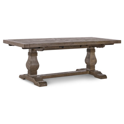 Birch Lane™ Kinston Extendable Pine Solid Wood Dining Table & Reviews ...