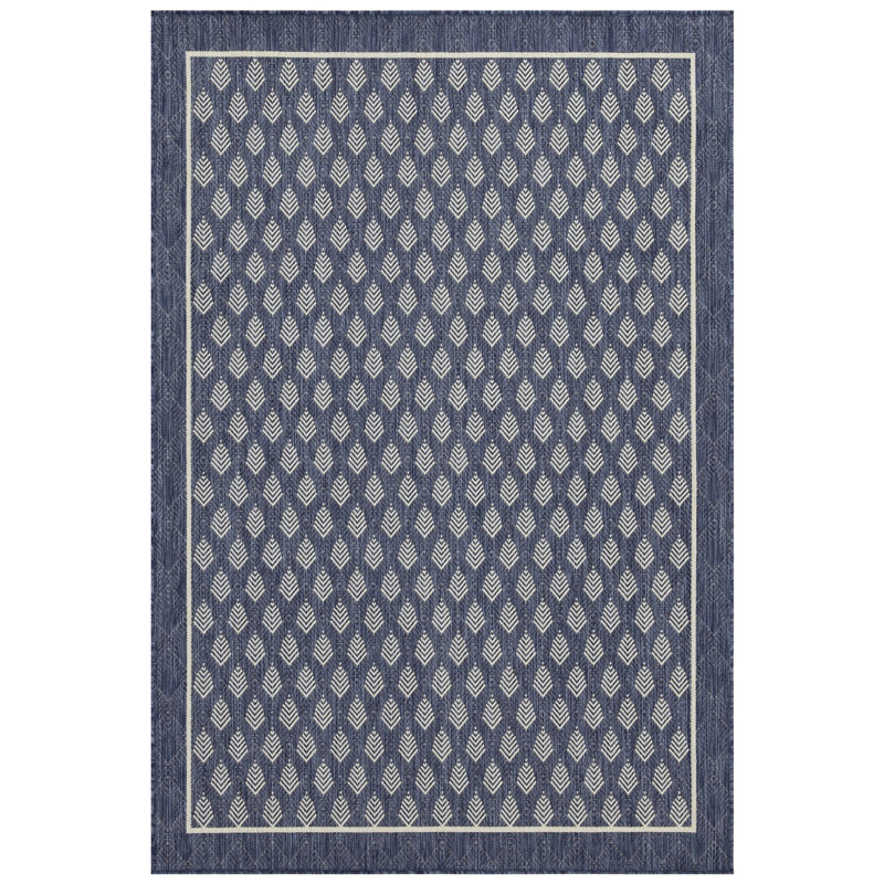 Tapis bleu pour tous les espaces - 7 pi 10 po X 10 pi 3 po Sunshine Gchar2007, polypropylène, teinture Gchar2007 mat 3 po et facile à entretenir