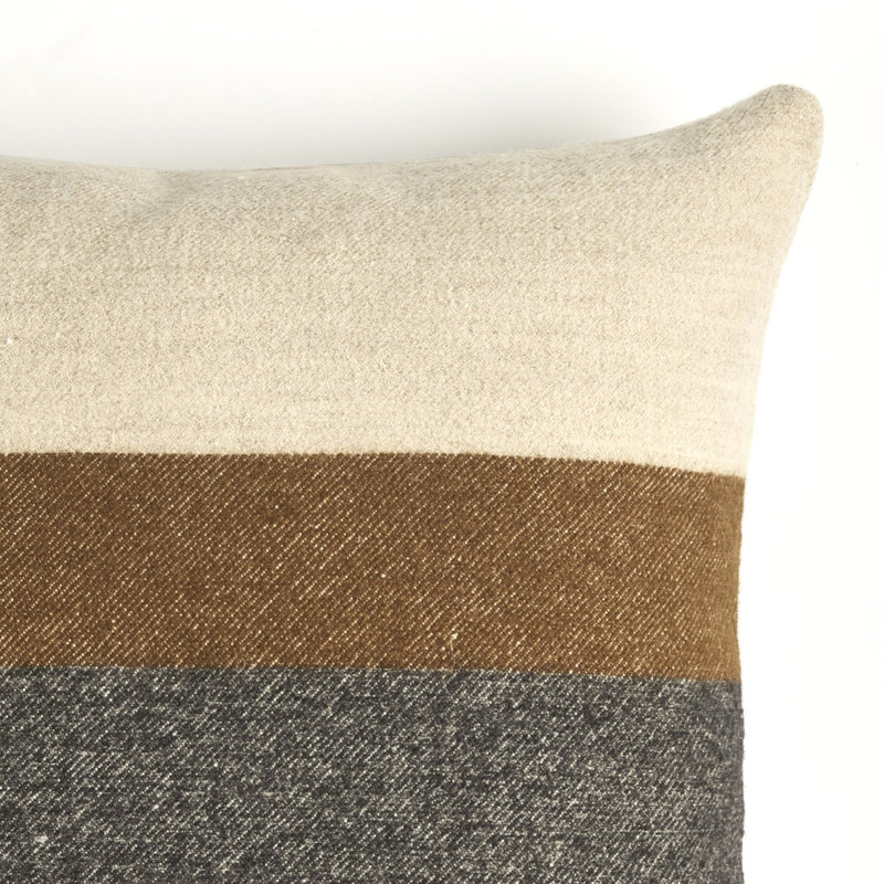 Arbor Striped Linen Reversible Throw Pillow