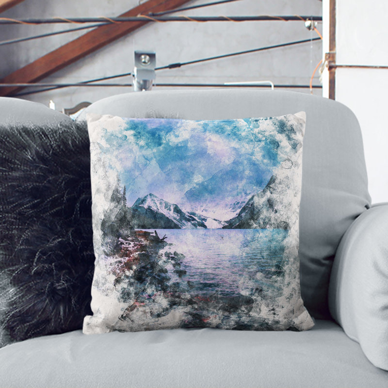 Square Cushion, 40cm H x 40cm W x 15cm D, White