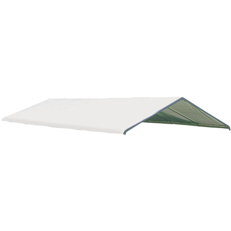 ShelterLogic Polyethylene Plastic Replacement Canopy for Canopy, 114.72" H x 144" W x 240" D, White