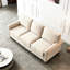 Avec rangement en lin beige Revêtement: bois massif et métal, tissu d'assise confortable, confort apaisant: fabrication, éponges à haute élasticité