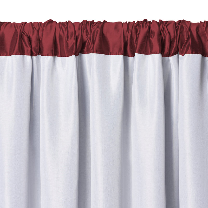 Mahoe Blackout Single Curtain Panel, Rouge, 52" W x 95" L