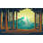 Premium Wallpaper Wall Mural - Forest Sunset-1409337488