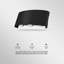 Mieisha Black 17cm H Integrated LED Outdoor Flush Mount