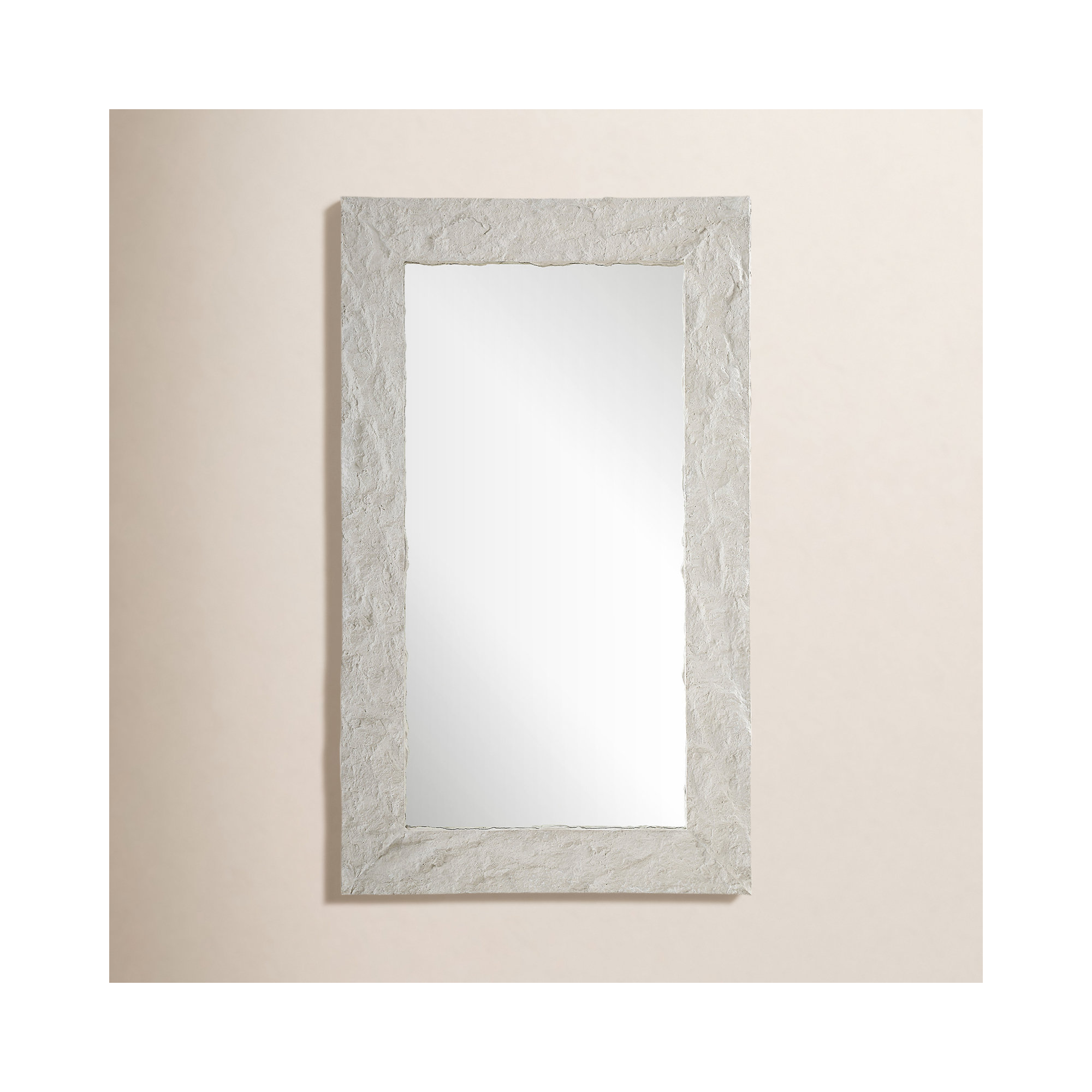 Beachcrest Home™ Lela Rectangle Stone Mirror