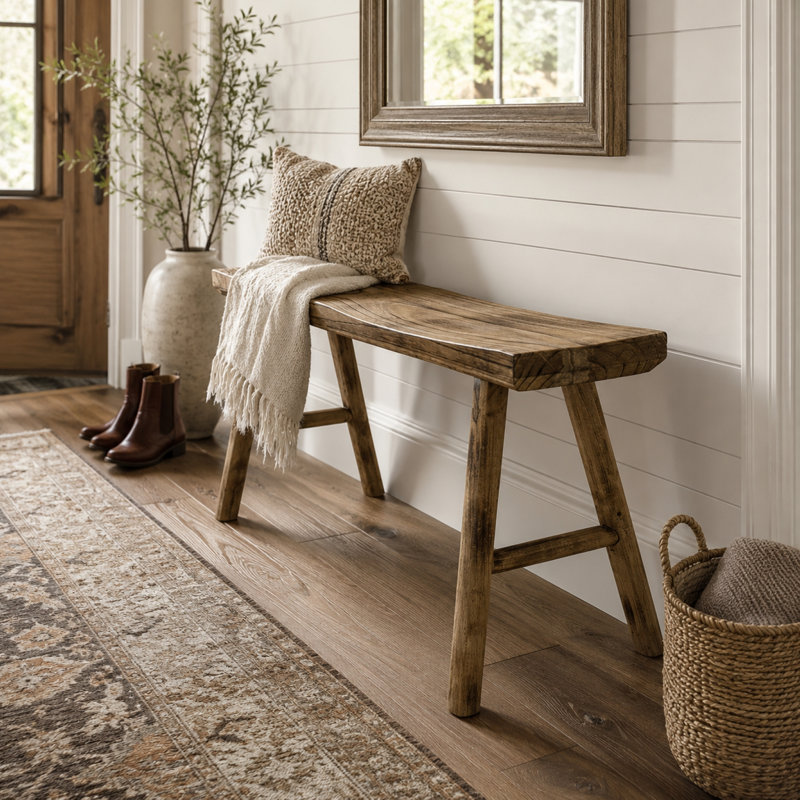 Chyanne Linen Upholstered Bench