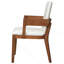 Ensemble de 2 chaises de salle à manger rembourrées en cuir synthétique moderne