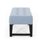 Banc contemporain contemporain de couleur bleue H 16,5 po x l 48,12 po x P 17,5 po-1492024821