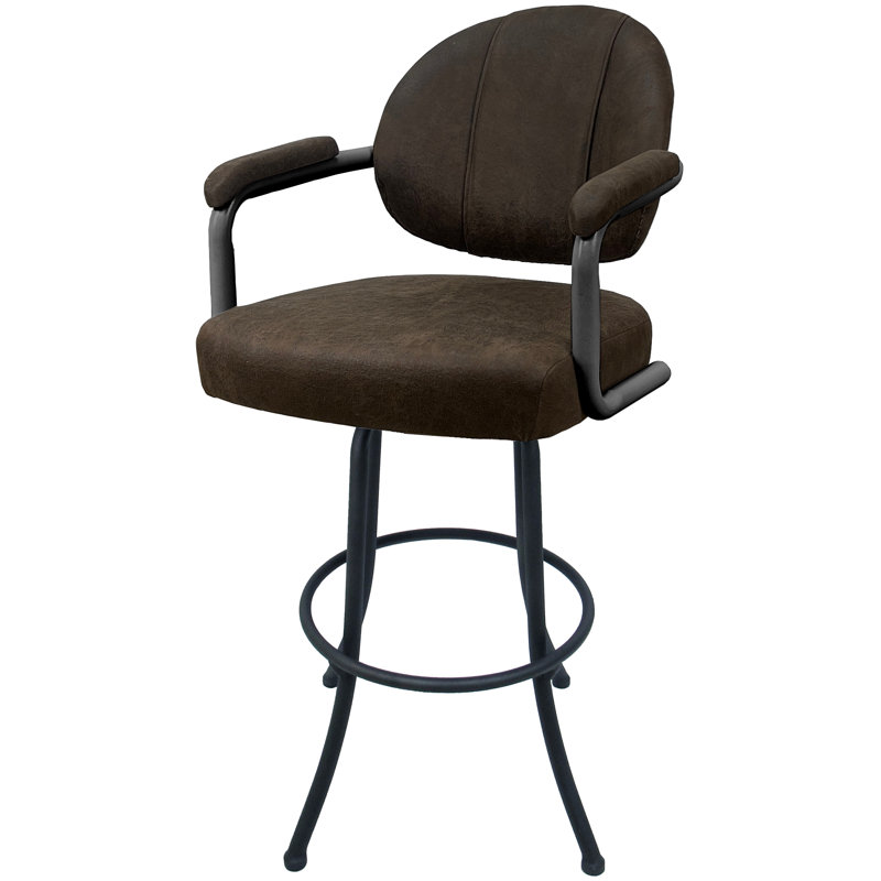 Comptoir pivotant, tabouret de bar et très grand Raddi, Brun, Tabouret de bar (siège d’une hauteur de 30 po)