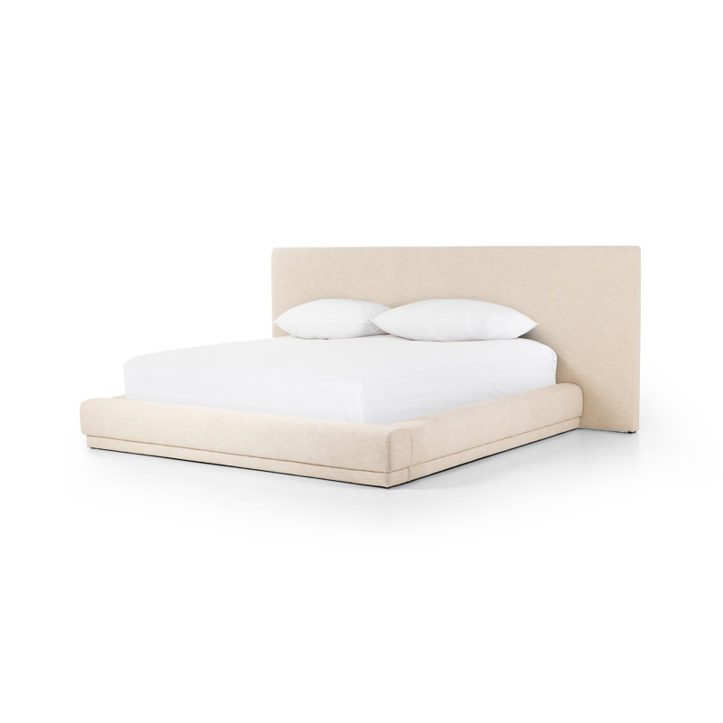 Isolde Upholstered Platform Bed, Wide Queen
